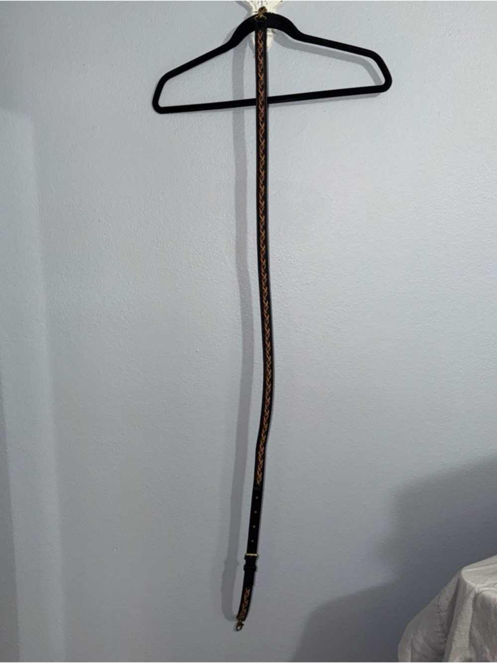 Fossil Braided BROWN LEATHER Crossbody Replacement Strap - Picture 13 of 15